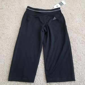 Adidas Women's Black Climacore Capri Pant XS NWT